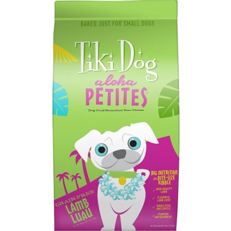 Tiki Dog Aloha Petites Lamb Luau Grain-Free BAKED Dry Dog Food, 4.53 kg - تيكي — للكلاب طعام جاف بنكهة لحم الضأن خالٍ من الحبوب، 4.53 كجم