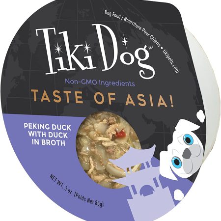 Tiki Dog Taste of Asia Peking Duck Recipe Dog Wet Food, 85g - تيكي — للكلاب طعام رطب بنكهة البط، 85 جم