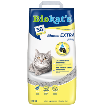 Biokat's Bianco Extra Classic Cat Litter - بيوكاتس بيانكو يكسترا — للقطط رمل قطط