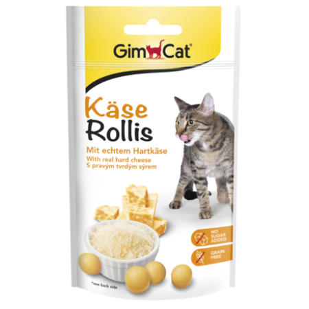 GimCat Cheezies Pouch, 50g - جيمكات تشيزيس — للقطط طعام رطب، 50 جم