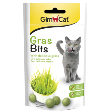 GimCat GrasBits, 50g - جيمكات جراسبيتس — للقطط، 50 جم