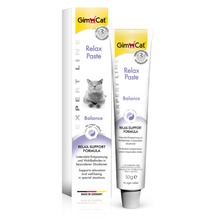 GimCat Relax Paste, 50g - جيمكات ريلاكس باستي — للقطط، 50 جم