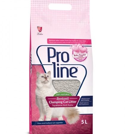 Proline Bentonite Clumping Cat Litter Baby Powder - بروليني بينتونيتي كلومبينج — للقطط رمل قطط