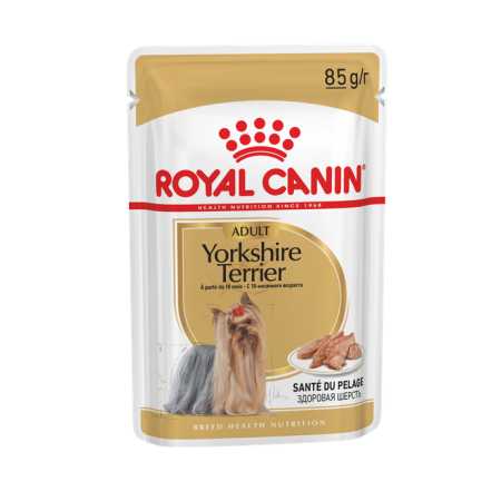 Royal Canin Yorkshire Terrier Wet Dog Food, 85 g - رويال كانين إوركشيري — للكلاب طعام رطب، 85 جم