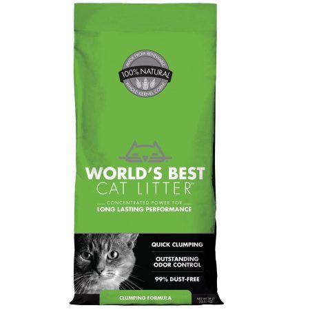 World's Best Unscented Clumping Corn Cat Litter - أوورلدس بيست ونسكينتيد — للقطط رمل قطط