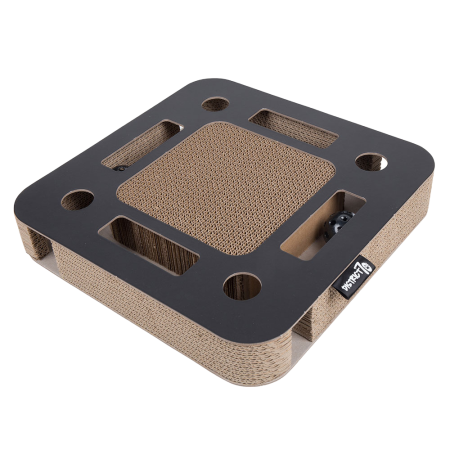 District 70 SPY Multifunctional Cat Toy, Black - ديستريكت 70 سبي — للقطط