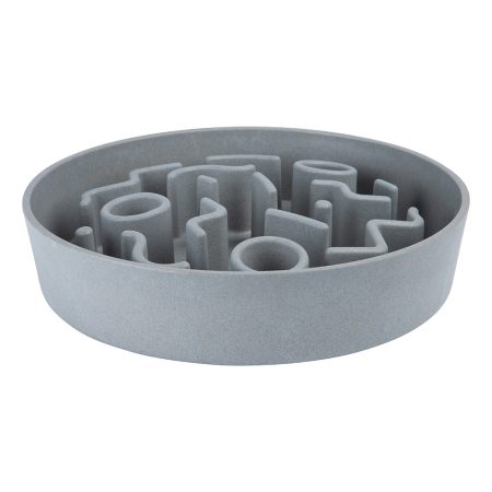 District 70 BAMBOO Slow Feeder Pet Bowl, Ice Blue - ديستريكت 70 بامبو