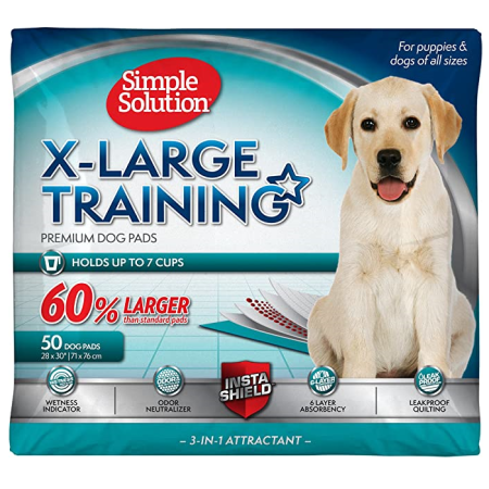 Simple Solution X-Large Puppy Training Pads, 10 Pads, 71x76cm - سيمبل سلوشن كس — للكلاب الجِراء