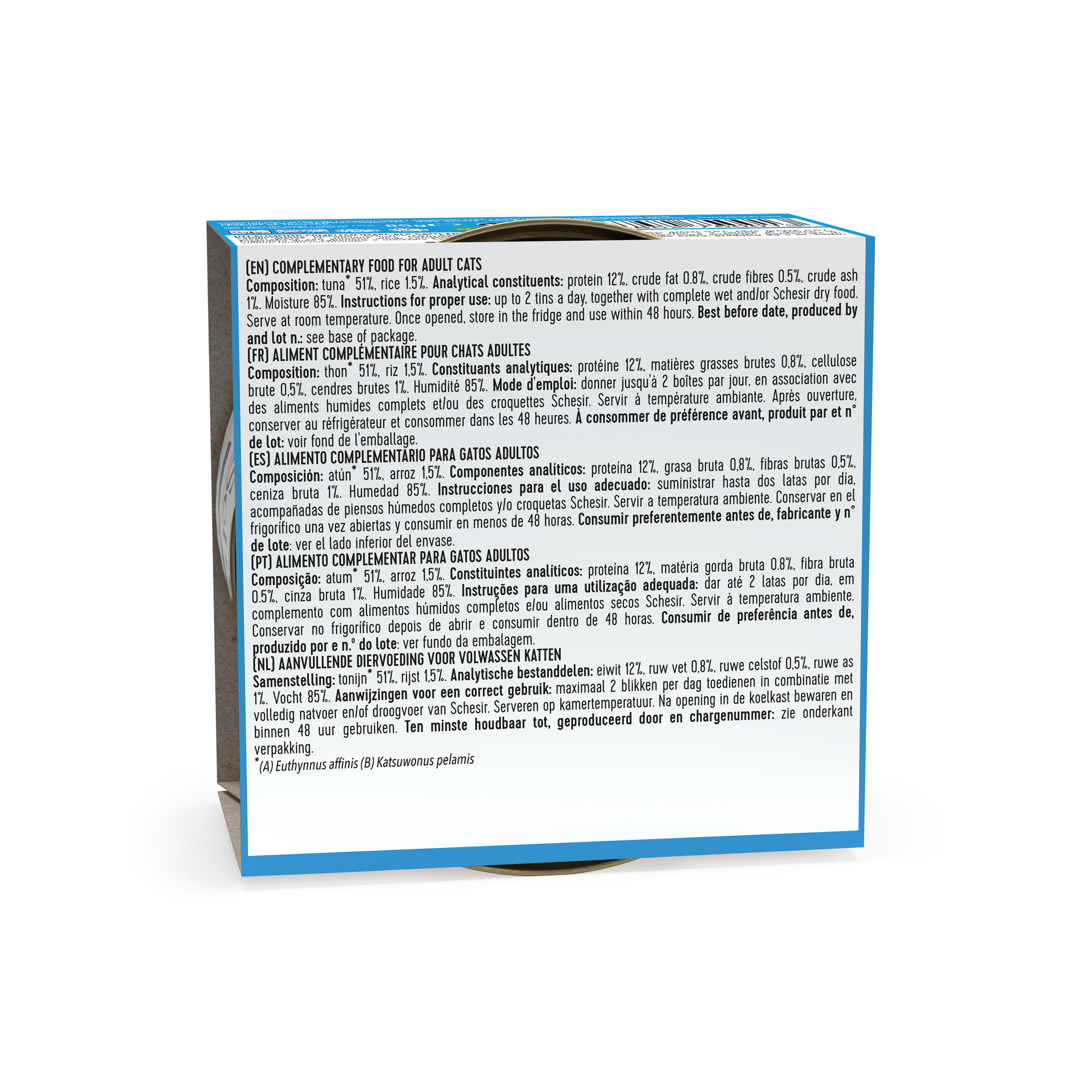 Schesir Tuna Wet Cat Food, 85g - شيسير تونا — للقطط طعام رطب بنكهة التونة، 85 جم - Image 5