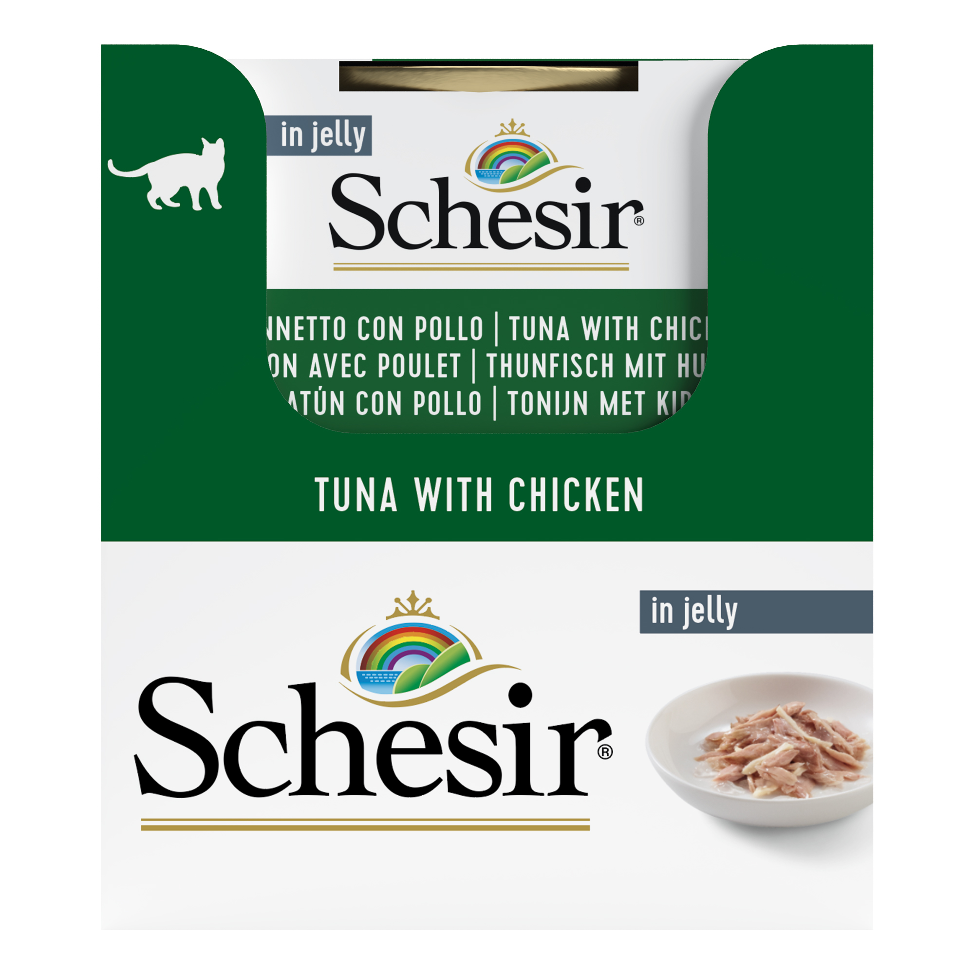 Schesir Tuna with Chicken Wet Cat Food, 85g - شيسير تونا ويث — للقطط طعام رطب بنكهة الدجاج، 85 جم - Image 4