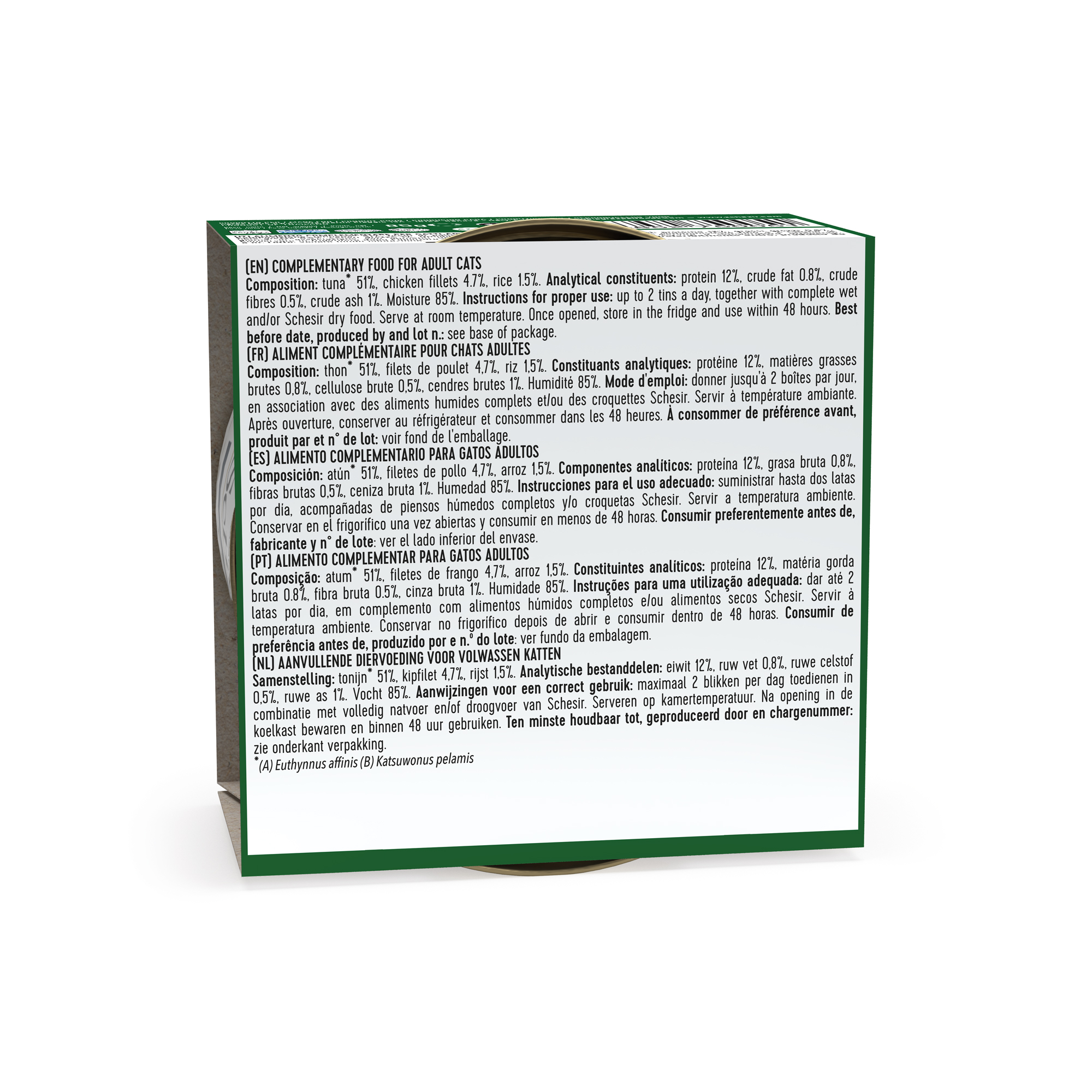 Schesir Tuna with Chicken Wet Cat Food, 85g - شيسير تونا ويث — للقطط طعام رطب بنكهة الدجاج، 85 جم - Image 5
