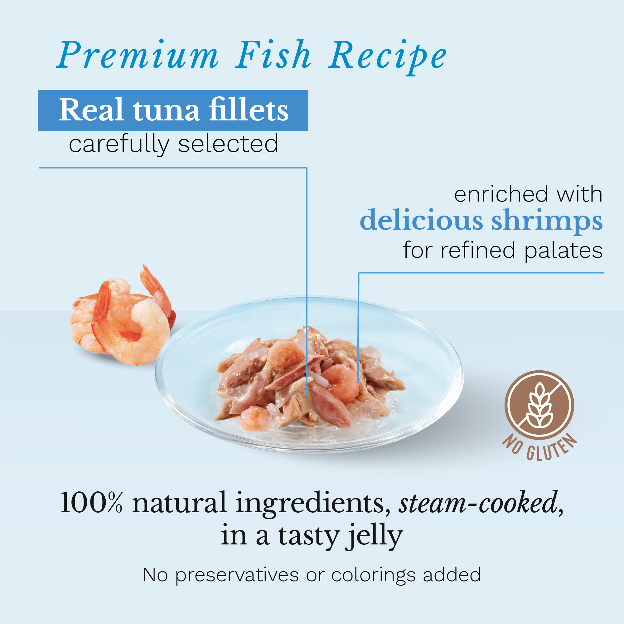 Schesir Tuna with Shrimp Wet Cat Food, 85g - شيسير تونا ويث — للقطط طعام رطب بنكهة التونة، 85 جم - Image 2