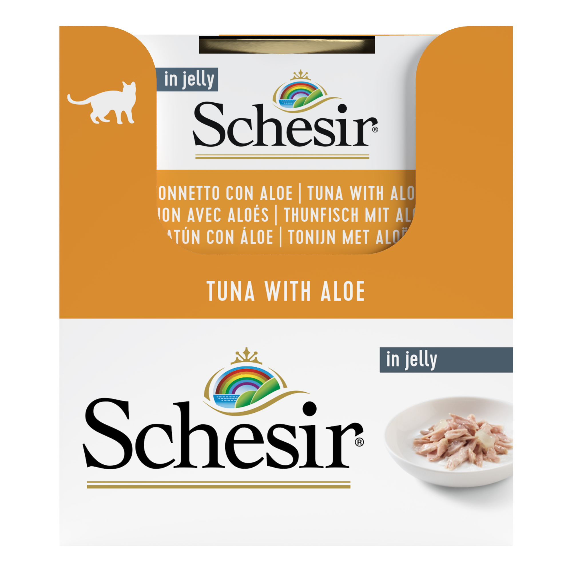 Schesir Tuna with Aloe Wet Cat Food, 85g - شيسير تونا ويث — للقطط طعام رطب بنكهة التونة، 85 جم - Image 5
