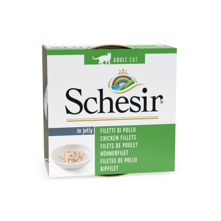 Schesir Chicken Wet Cat Food, 85g - شيسير تشيكين — للقطط طعام رطب بنكهة الدجاج، 85 جم