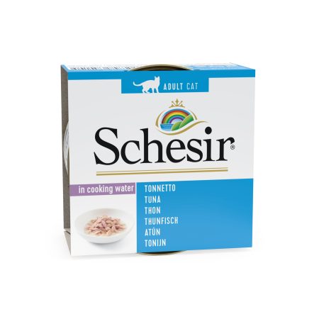 Schesir Complete Nutrition Tuna in Cooking Water Wet Cat Food, 85g - شيسير كومبليتي نوتريشن — للقطط طعام رطب بنكهة التونة، 85 جم