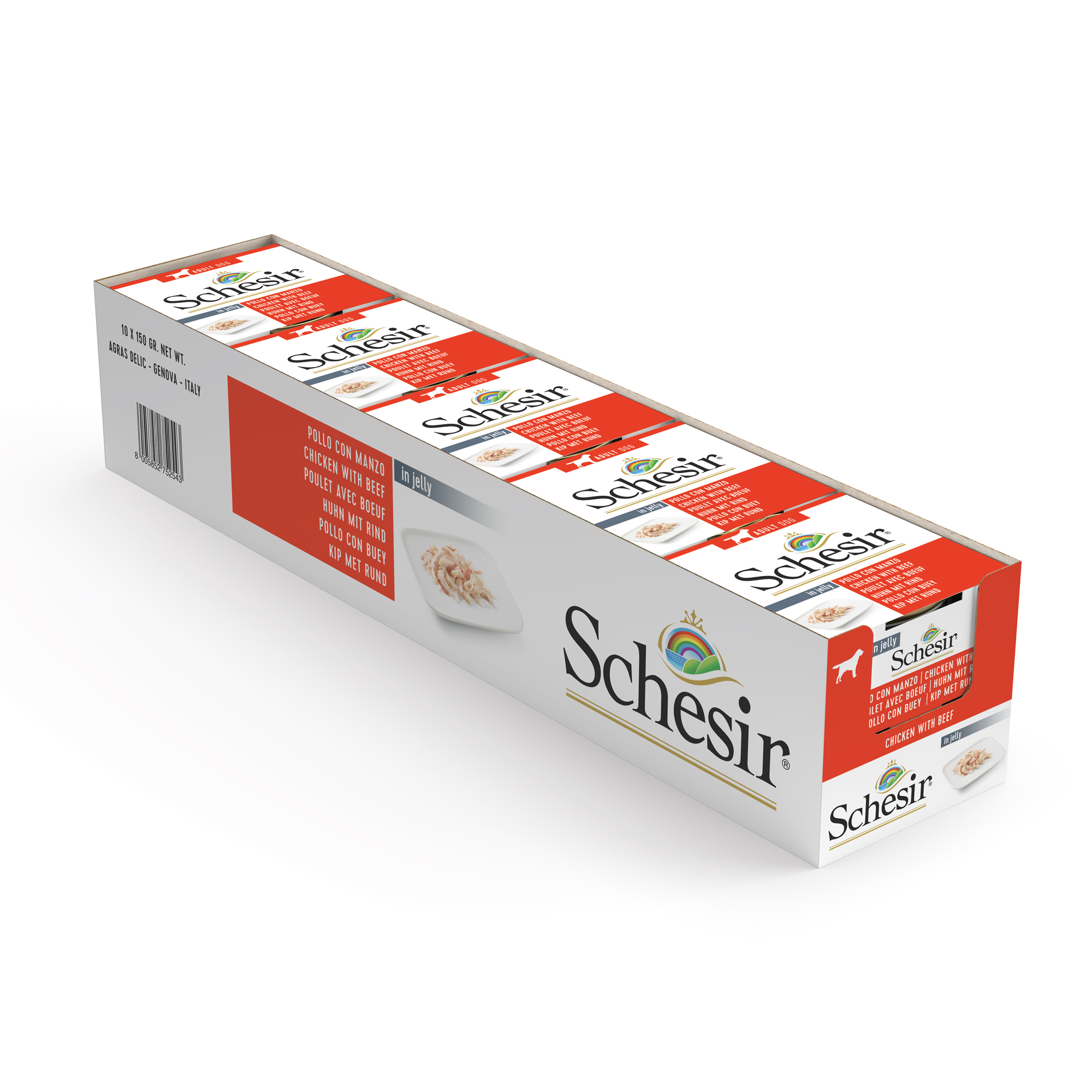 Schesir Chicken with Beef Wet Dog Food, 150g - شيسير تشيكين ويث — للكلاب طعام رطب بنكهة الدجاج، 150 جم - Image 6