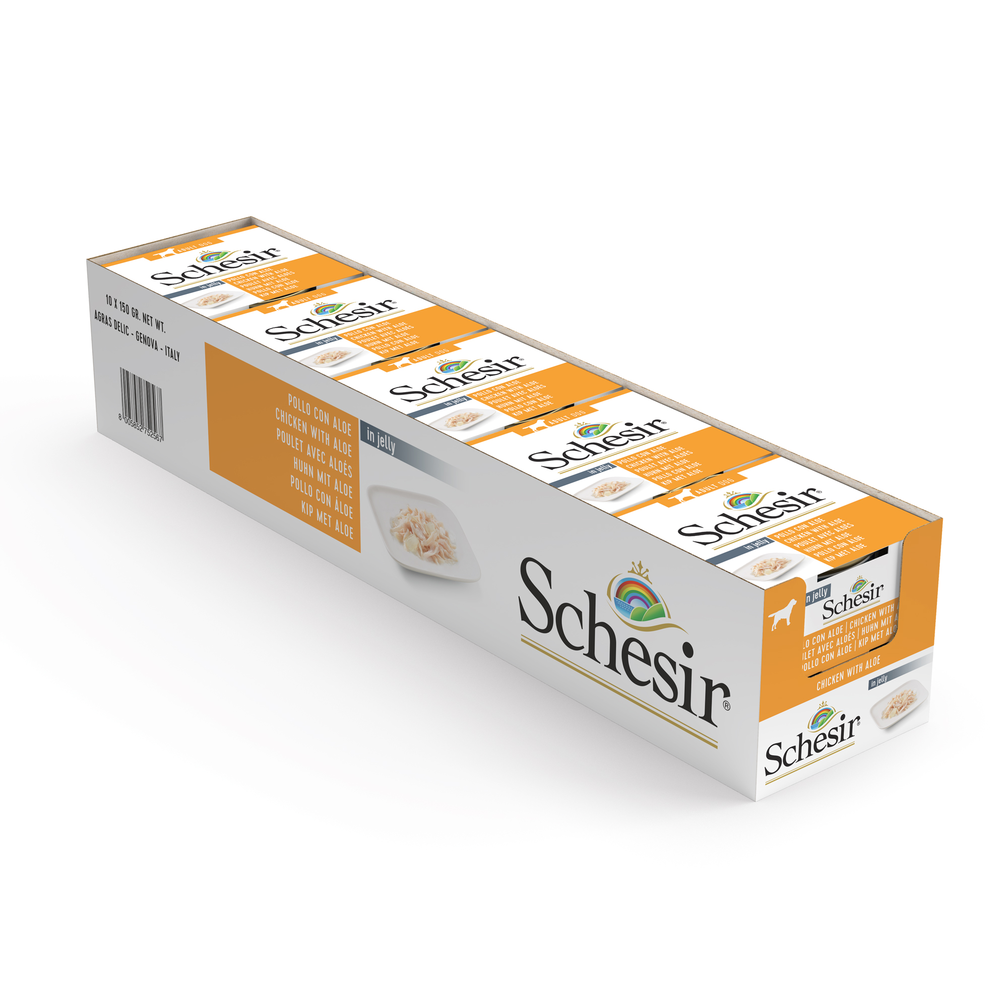 Schesir Chicken with Aloe Wet Dog Food, 150g - شيسير تشيكين ويث — للكلاب طعام رطب بنكهة الدجاج، 150 جم - Image 6