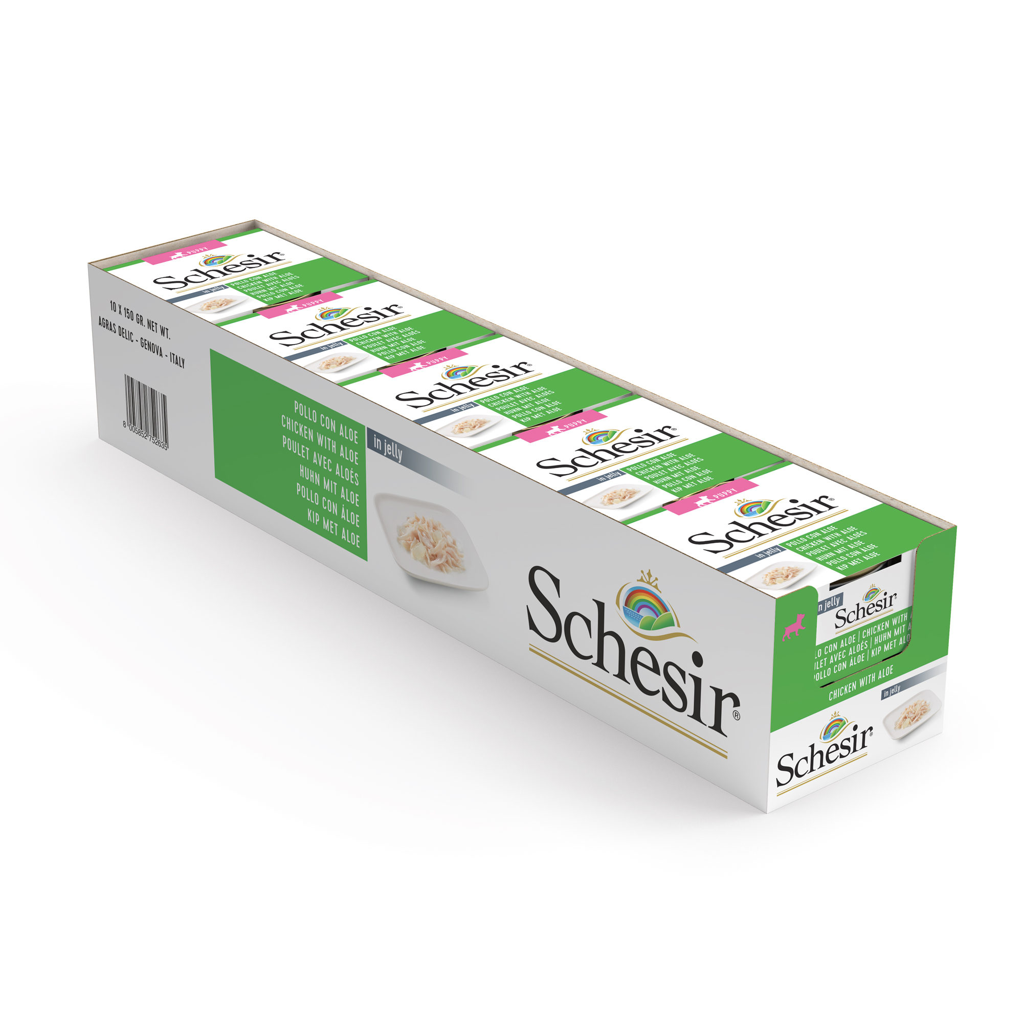 Schesir Chicken with Aloe Wet Puppy Food, 150g - شيسير تشيكين ويث — للكلاب طعام رطب بنكهة الدجاج الجِراء، 150 جم - Image 6