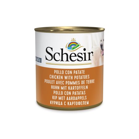 Schesir Chicken with Potatoes Wet Dog Food, 285g - شيسير تشيكين ويث — للكلاب طعام رطب بنكهة الدجاج، 285 جم