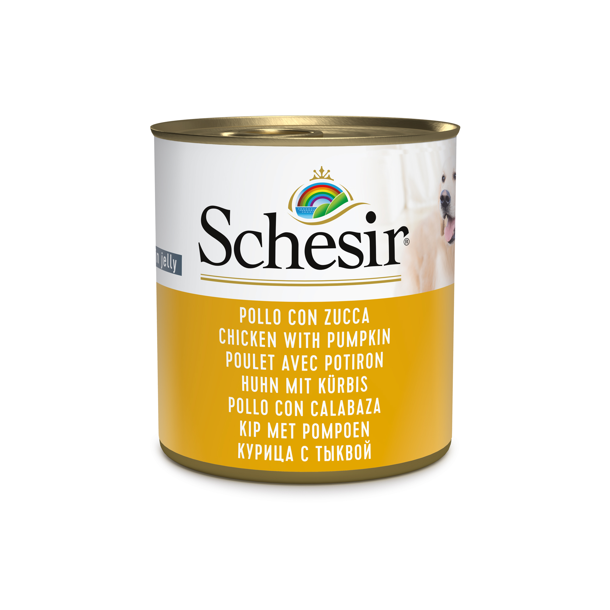 Schesir Chicken with Pumpkin Wet Dog Food, 285g - شيسير تشيكين ويث — للكلاب طعام رطب بنكهة الدجاج، 285 جم