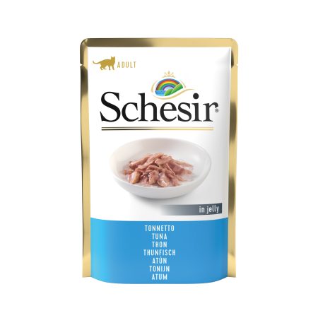 Schesir Tuna Pouch Wet Cat Food, 85g - شيسير تونا — للقطط طعام رطب بنكهة التونة، 85 جم