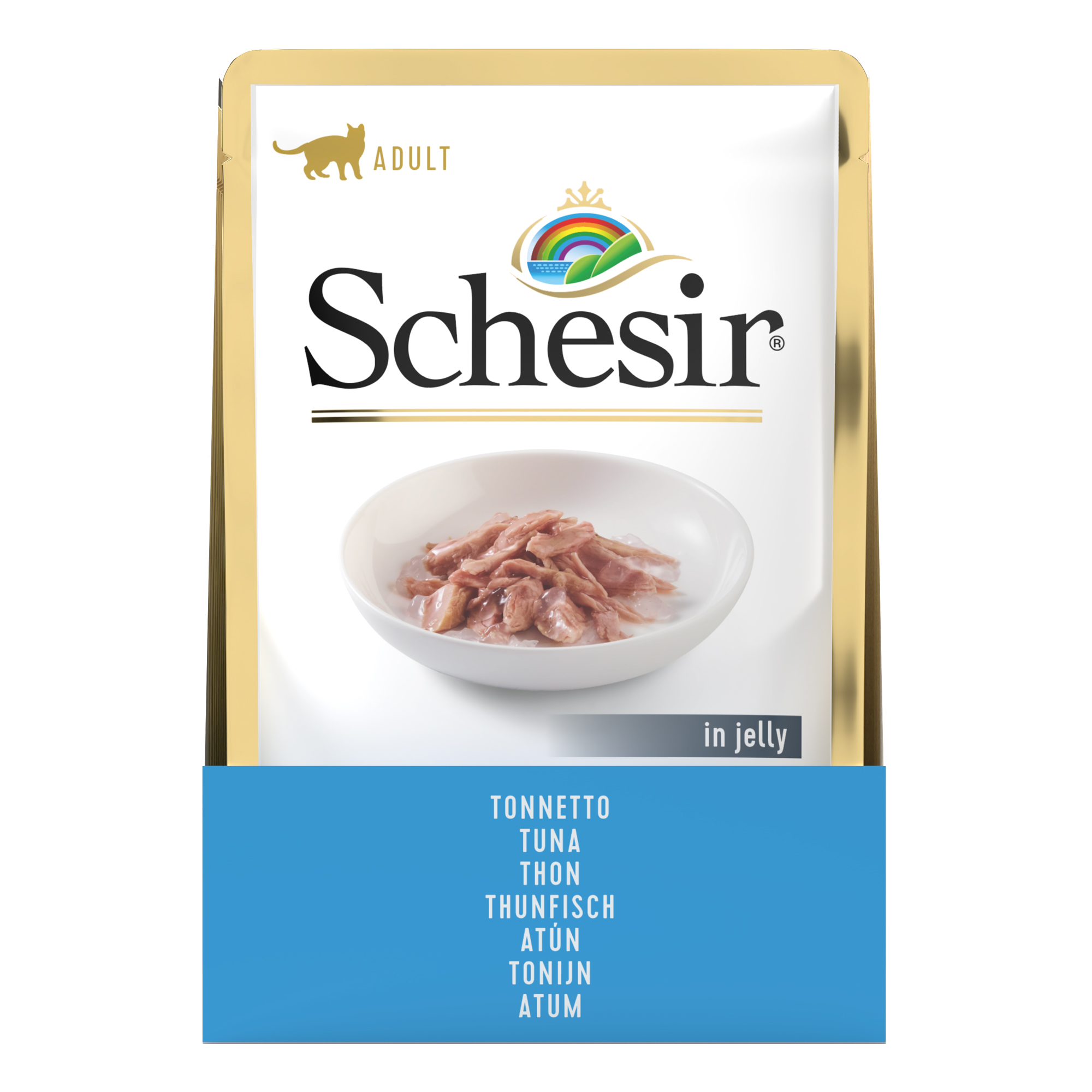 Schesir Tuna Pouch Wet Cat Food, 85g - شيسير تونا — للقطط طعام رطب بنكهة التونة، 85 جم - Image 3