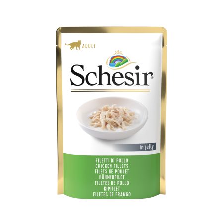 Schesir Chicken Pouch Wet Cat Food, 85g - شيسير تشيكين — للقطط طعام رطب بنكهة الدجاج، 85 جم