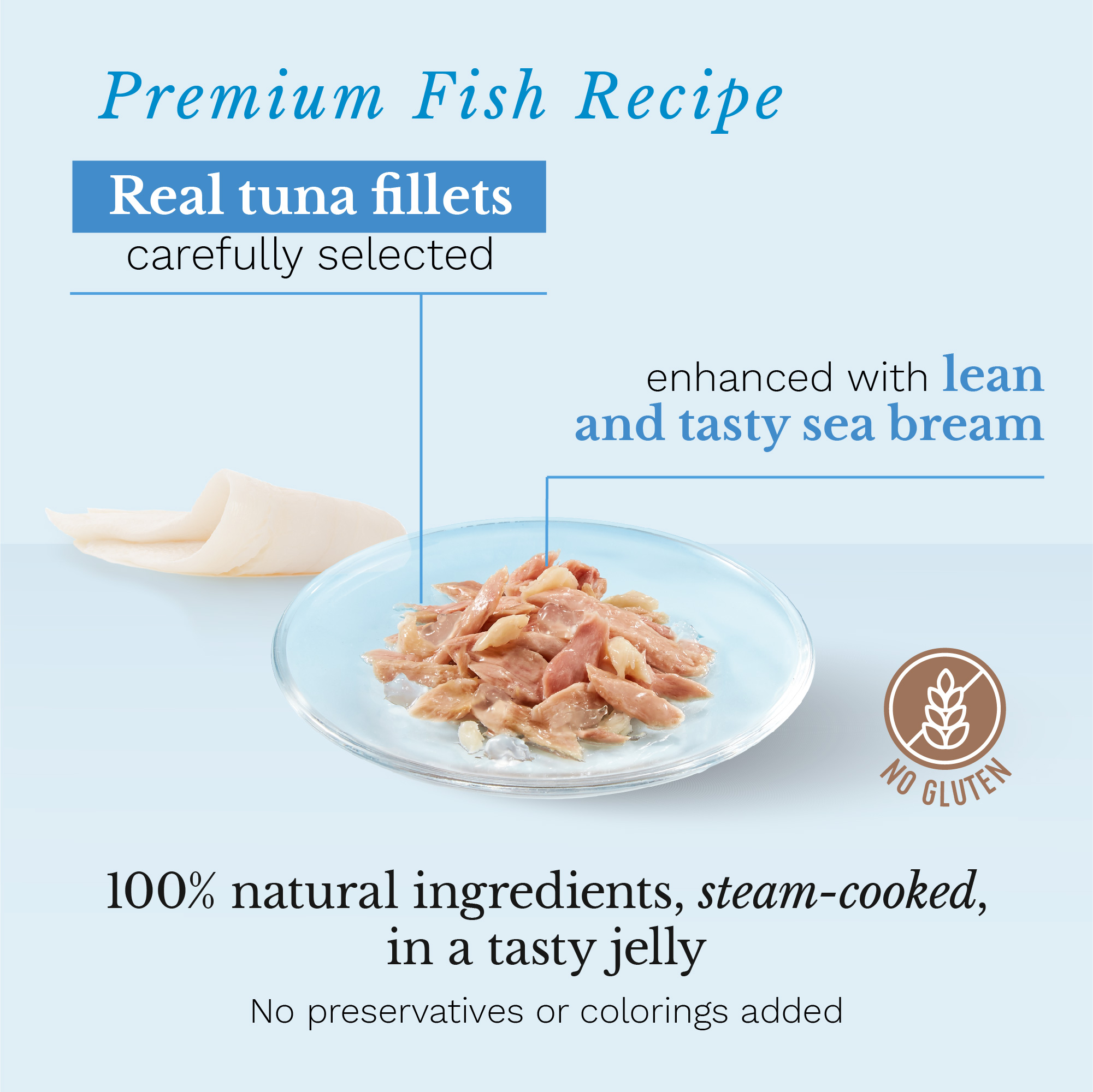 Schesir Tuna with Seabream Pouch Wet Cat Food, 85g - شيسير تونا ويث — للقطط طعام رطب بنكهة التونة، 85 جم - Image 2