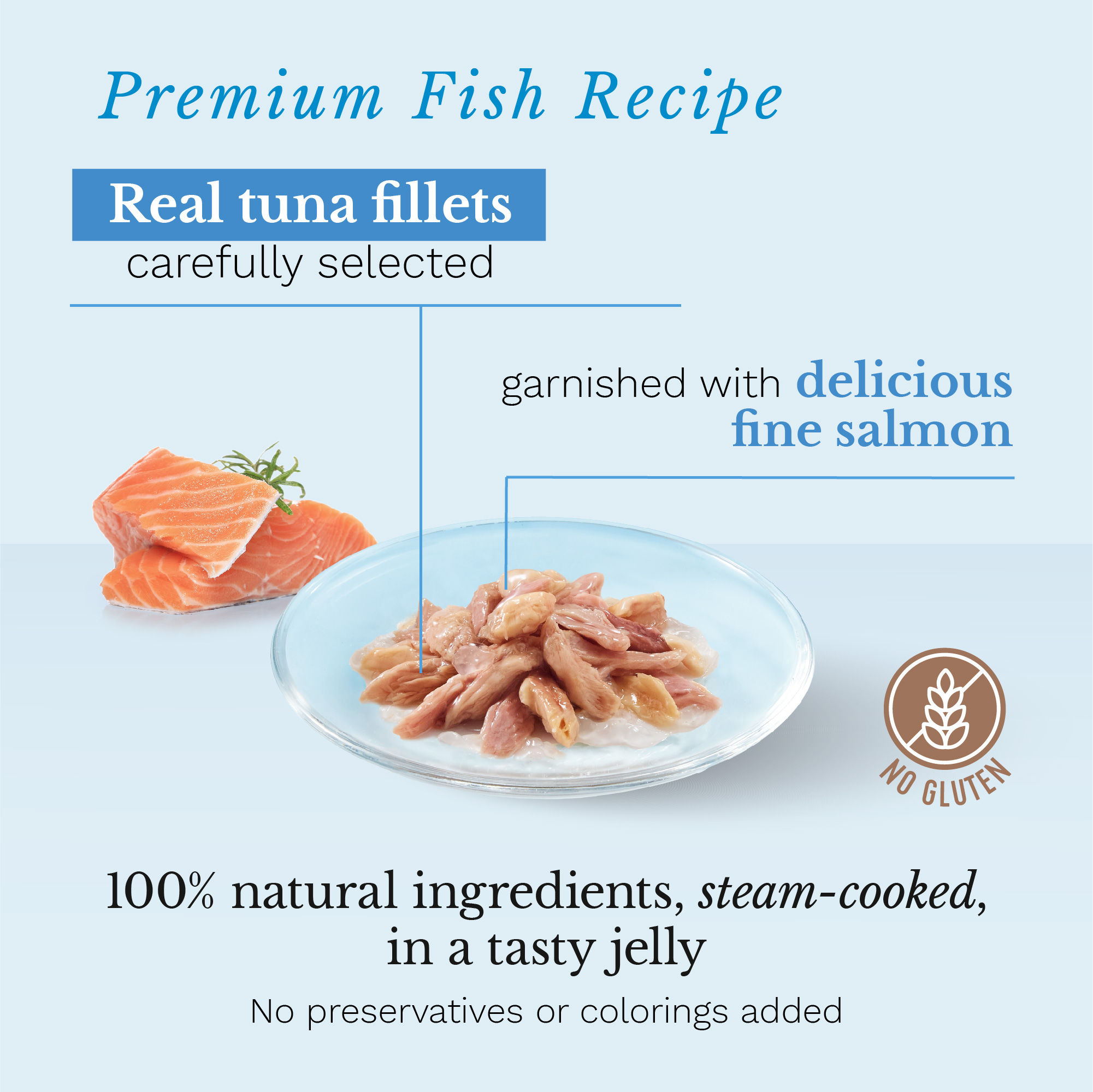 Schesir Tuna with Salmon Pouch Wet Cat Food, 85g - شيسير تونا ويث — للقطط طعام رطب بنكهة السلمون، 85 جم - Image 2