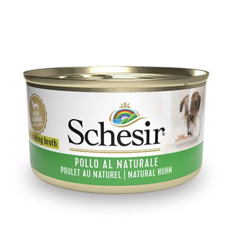 Schesir Natural Style Chicken Wet Dog Food, 85g - شيسير ناتورال ستيلي — للكلاب طعام رطب بنكهة الدجاج، 85 جم