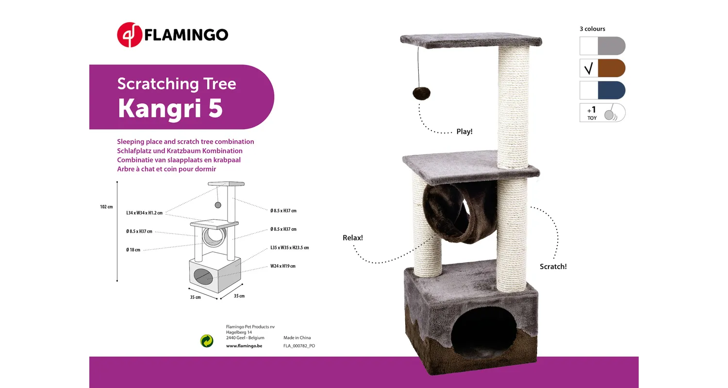 Flamingo Kangri 5 Cat Tree - فلامينجو كانجري 5 — للقطط - Image 2