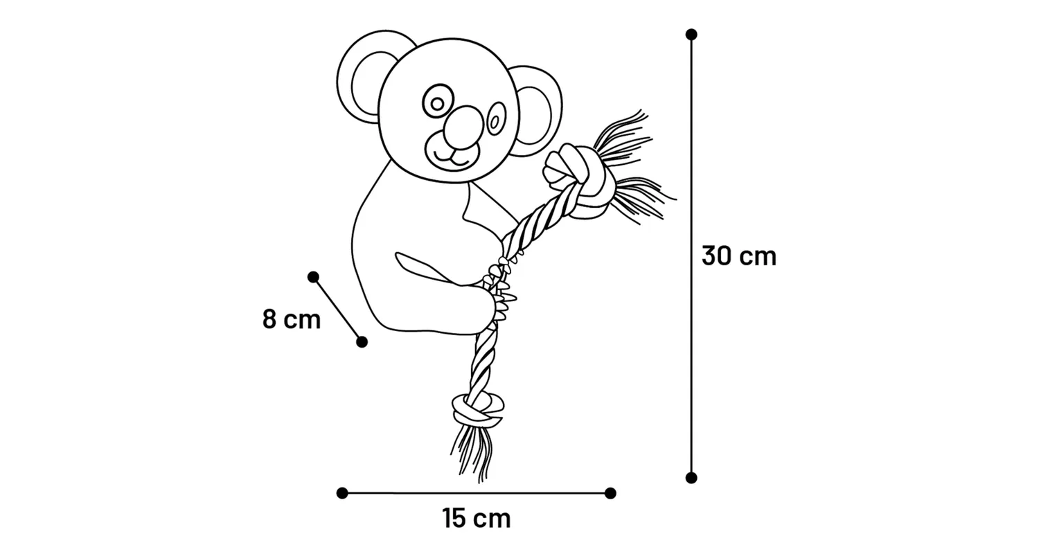 Flamingo Hangta Koala Dog Toy, 30cm - فلامينجو هانجتا كوالا — للكلاب - Image 3