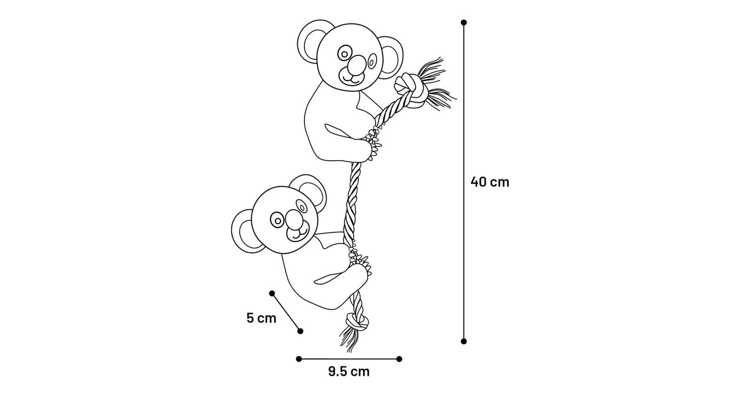 Flamingo Hangta Koala Dog Toy, 40cm - فلامينجو هانجتا كوالا — للكلاب - Image 3