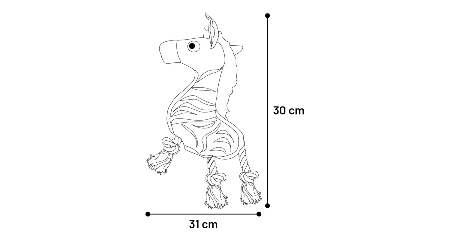 Flamingo Vacan Zebra Dog Toy - فلامينجو فاكان زيبرا — للكلاب طعام رطب - Image 3