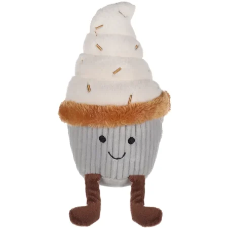 Flamingo Leka Soft Ice Cream Grey Dog Toy - فلامينجو ليكا سوفت — للكلاب