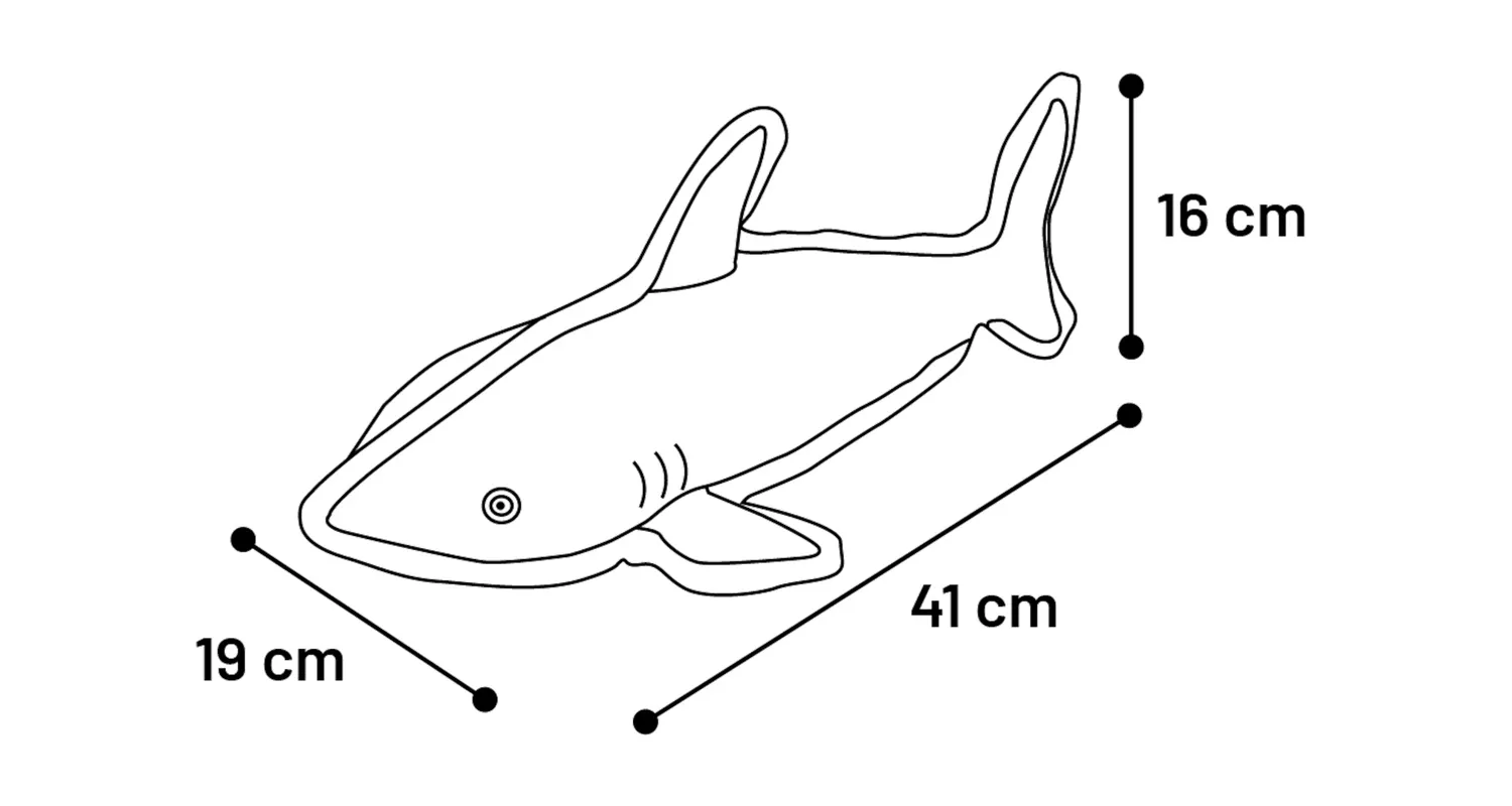 Flamingo Dobbla Shark Dog Toy - فلامينجو دوببلا شارك — للكلاب - Image 3