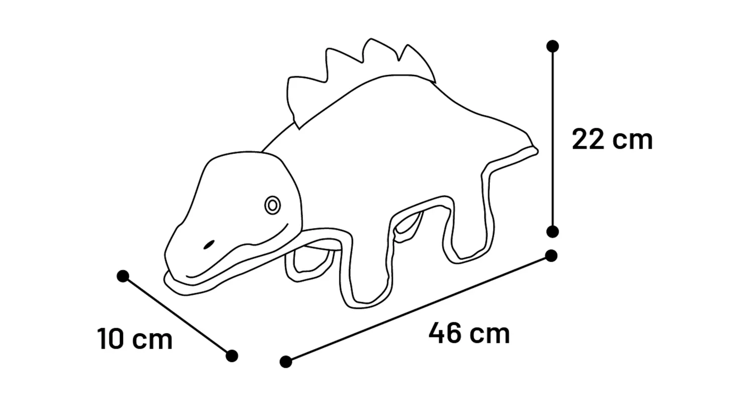 Flamingo Dobbla Dinosaur Dog Toy - فلامينجو دوببلا دينوساور — للكلاب - Image 3