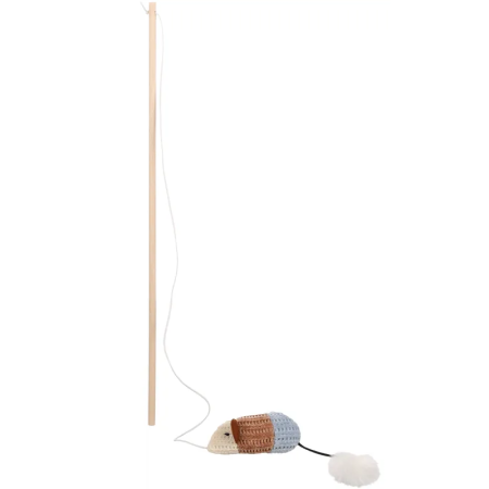 Flamingo Blaro Danfler Mouse Cat Toy, Blue - فلامينجو بلارو دانفلير — للقطط