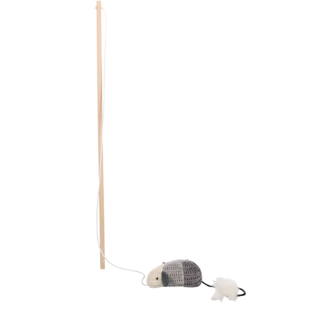 Flamingo Blaro Danfler Mouse Cat Toy, Grey - فلامينجو بلارو دانفلير — للقطط