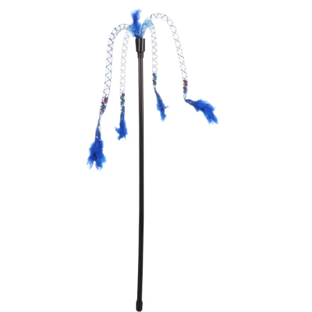 Flamingo Nancy Dangler Cat Toy, Blue - فلامينجو نانكي دانجلير — للقطط