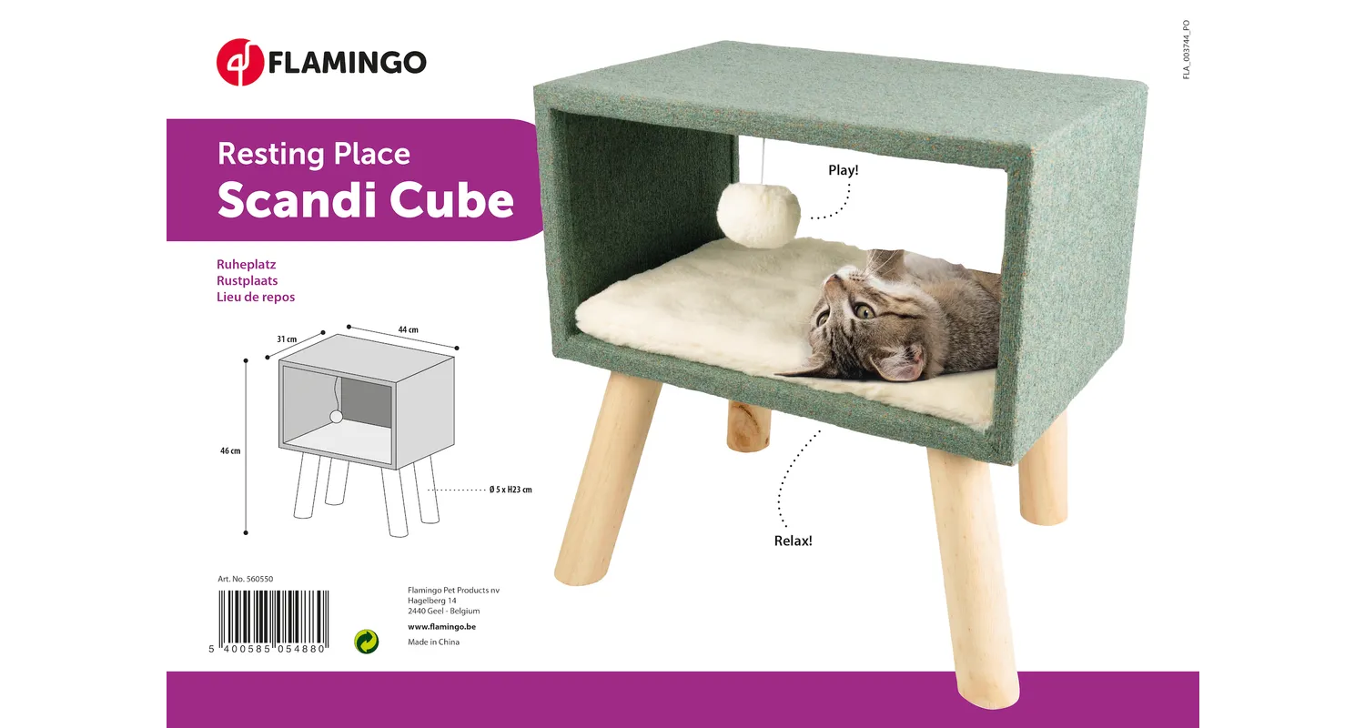 Flamingo Scandi Cat Cube - فلامينجو سكاندي — للقطط طعام رطب - Image 3