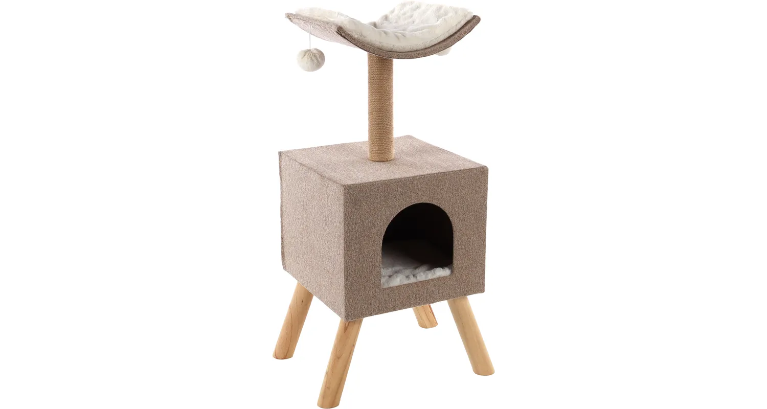 Flamingo Scandi Home Cat Tree - فلامينجو سكاندي هومي — للقطط طعام رطب