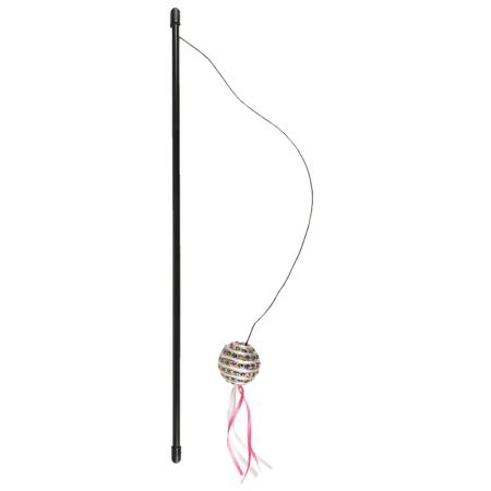 Flamingo Catchy Dangler with Ball Cat Toy, Pink - فلامينجو كاتتشي دانجلير — للقطط