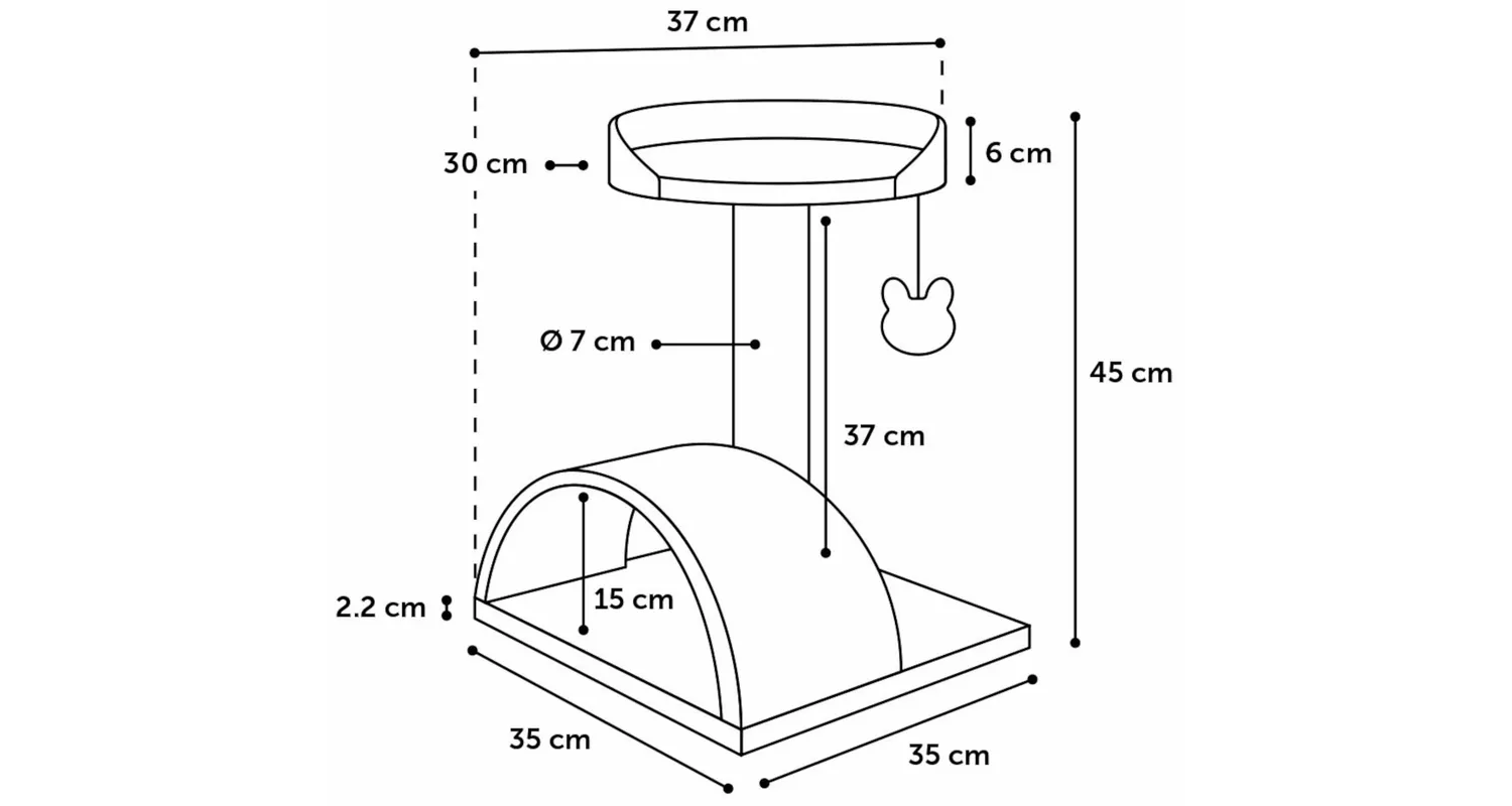 Flamingo Gene Cat Tree - فلامينجو جيني — للقطط - Image 4