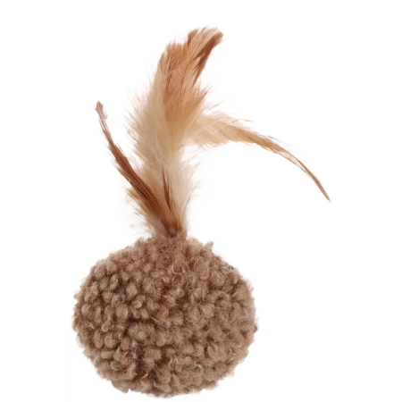 Flamingo Suava Ball Cat Toy, Brown - فلامينجو سوافا بالل — للقطط