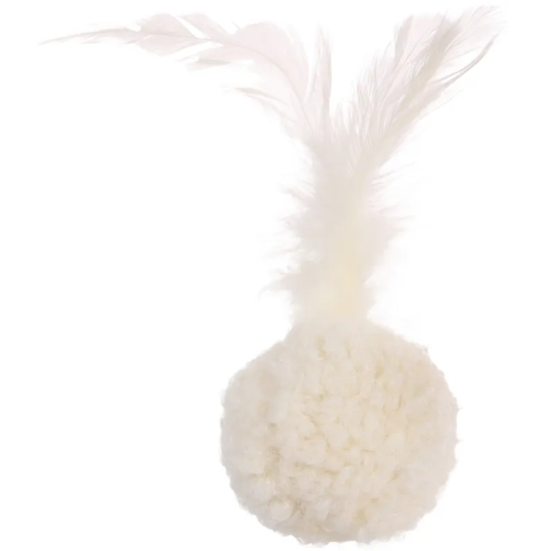Flamingo Suava Ball Cat Toy, White - فلامينجو سوافا بالل — للقطط