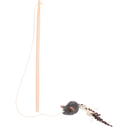Flamingo Suava Dangler Mouse Cat Toy, Dark Grey - فلامينجو سوافا دانجلير — للقطط