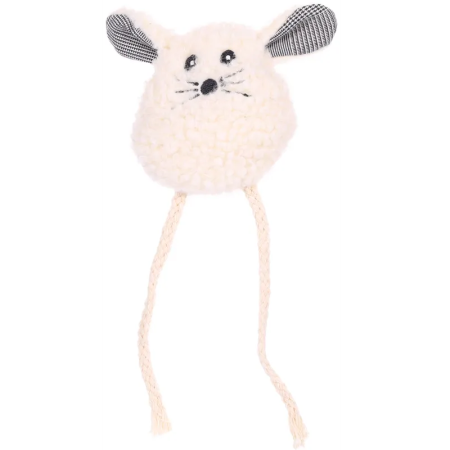 Flamingo Suava Mouse Cat Toy, Cream - فلامينجو سوافا موسي — للقطط