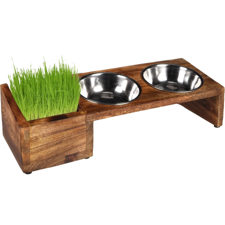 Flamingo Lela Duo Dinner Stainless Steel Cat Bowl - فلامينجو ليلا دوو — للقطط