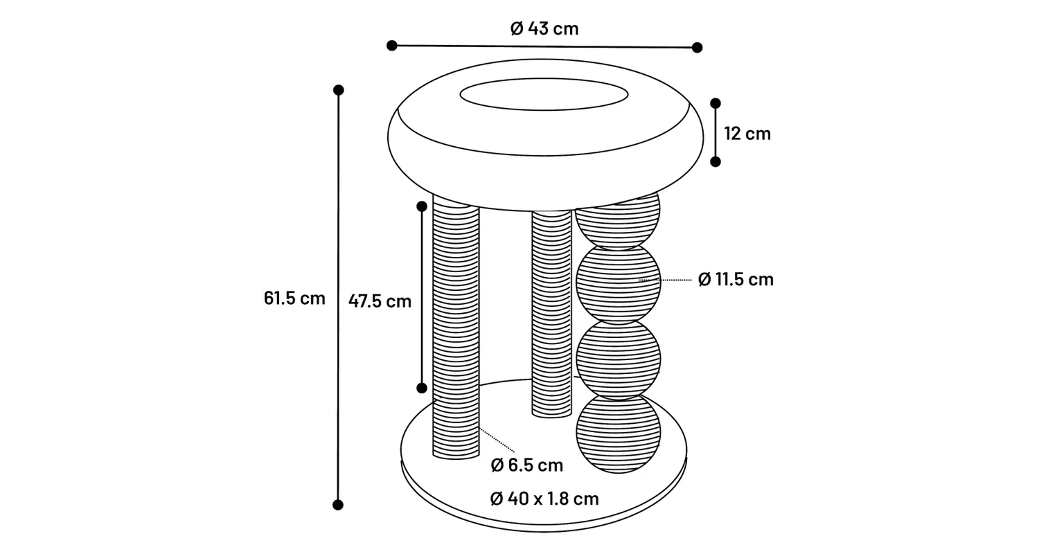 Flamingo Duchess Cat Tree - فلامينجو دوتشيسس — للقطط - Image 4